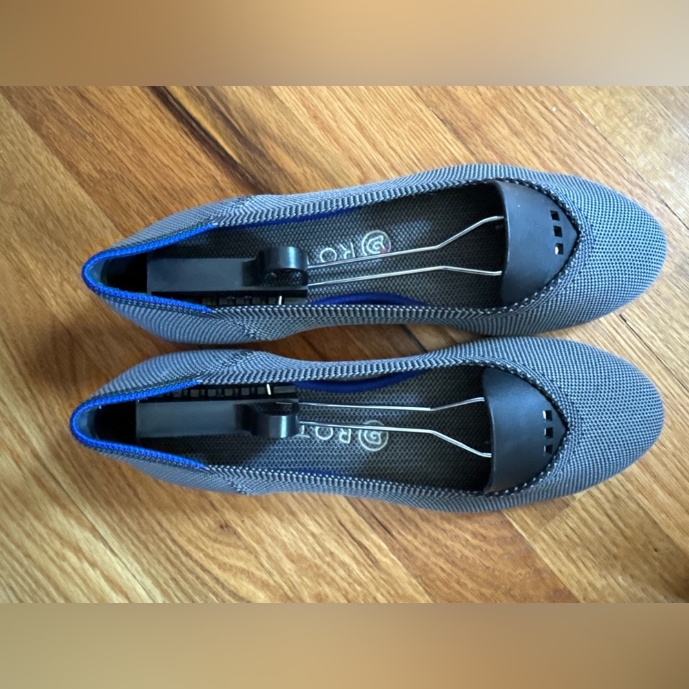 Dove grey flats